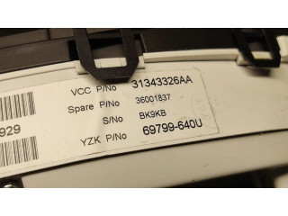 Přístrojová deska  Volvo S60 2012 31343326AA, 36001837  