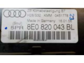 Блок управления климат-контролем 8E0820043BL5PR, 8E0820043BL   Audi A4 Allroad