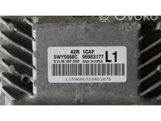 Блок управления двигателя 96983177, 5WY5968C   Chevrolet Aveo