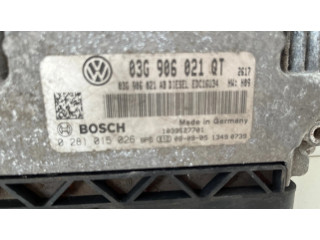 Řídící jednotka 03G906021QT, 0281015026   Skoda Superb B6 (3T) 2009