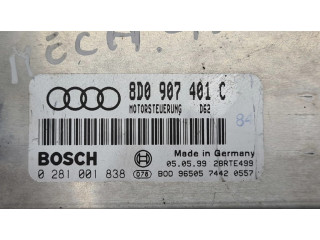 Блок управления двигателя 8D0907401C, 0281001838   Audi A4 S4 B5 8D