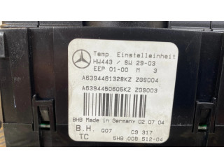 Блок управления климат-контролем A6394450605, 5HB00851204   Mercedes-Benz Vito Viano W639