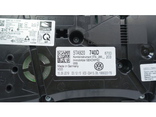 Přístrojová deska  Volkswagen Touran III 2020 5TA920740D, 5TA920740D  