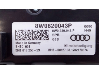 Блок управления климат-контролем 8W0820043AL, E2-A1-25-2   Audi A5 Sportback 8TA