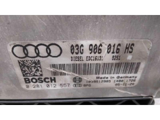 Блок управления двигателя 03G906016HS, 0281012557   Audi A6 S6 C6 4F