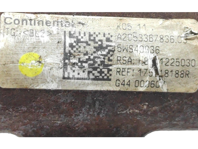 Vstřikovací lišta 175218188R, 5WS40936   Renault Megane III     