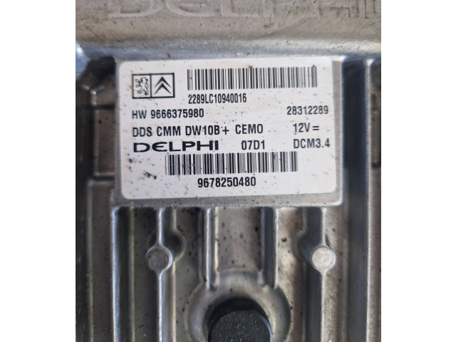 Řídící jednotka 28312289, 9678250480   Peugeot 508 2012