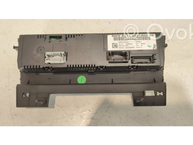 Блок управления климат-контролем 9221852, 100383047   BMW X1 E84