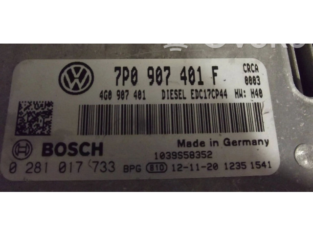 Řídící jednotka 7P0907401F, 1039S58352   Volkswagen Touareg II 2012