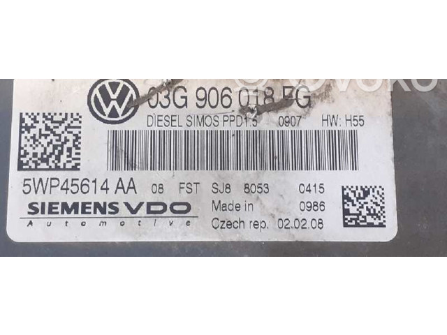 Řídící jednotka 03G906018FG, 5WP45614AA   Volkswagen Passat Alltrack 2008