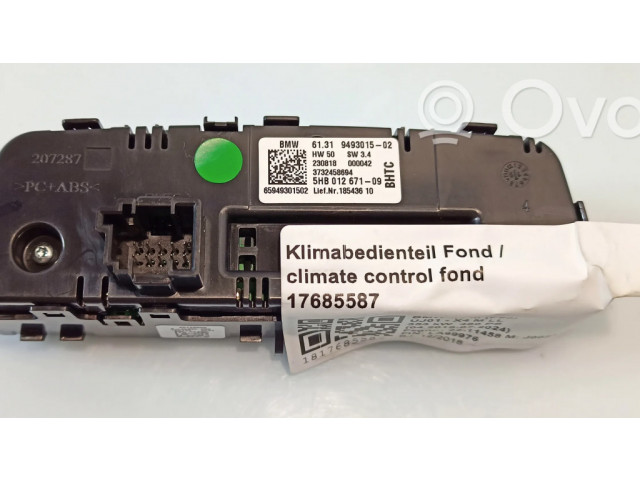 Блок управления климат-контролем 023401, 61315A3BBF3   BMW X4M F98