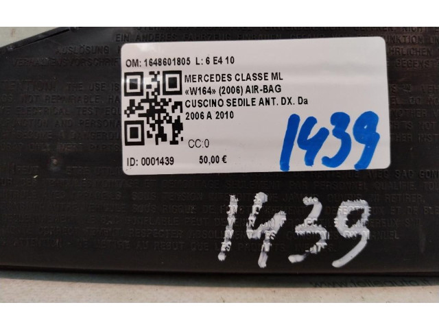 Zpětné zrcátko  Mercedes-Benz ML W164 2005  1648601805, 1648601805  