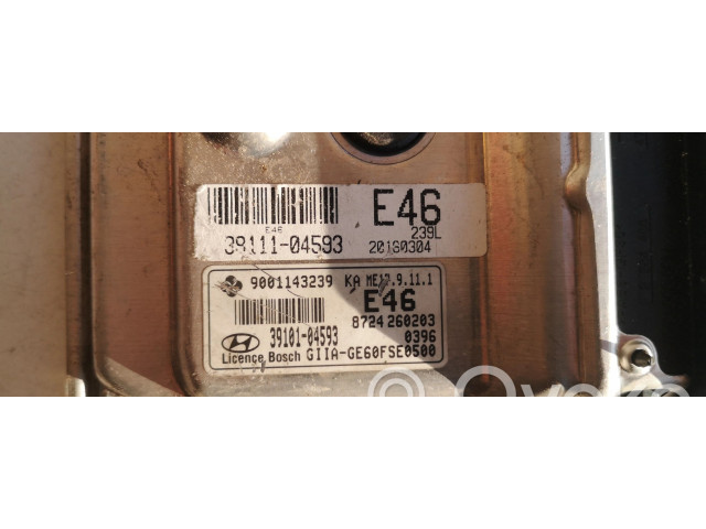 Řídící jednotka 39101-04593-, 9001143239 39101-04593 39   Hyundai Santa Fe 2001