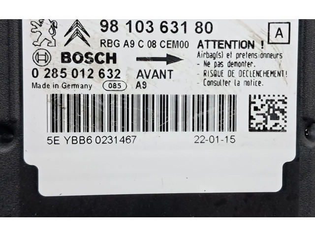 Блок подушек безопасности 9810363180, 0285012632   Peugeot 208