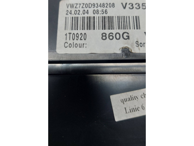 Přístrojová deska  Volkswagen Touran I 2005 1T0920860G, 2402040856  