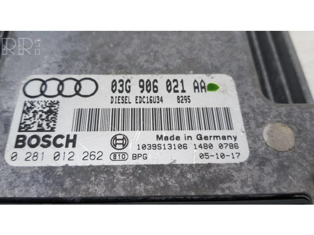 Řídící jednotka 03G906021AA, 1039S13106   Audi A3 S3 8P 2009