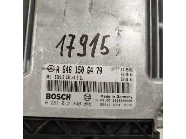 Блок управления двигателя A6461506479, 0281012340   Mercedes-Benz CLK A209 C209
