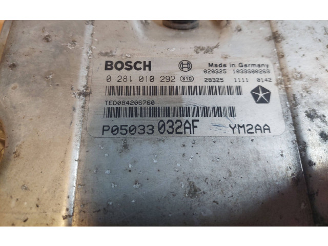 Блок управления двигателем ECU 0281010292, P05033032AF   Chrysler PT Cruiser