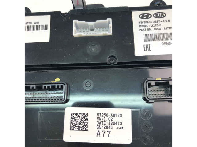 Блок управления климат-контролем 97250A8770, 96540A8770WK   KIA Ceed