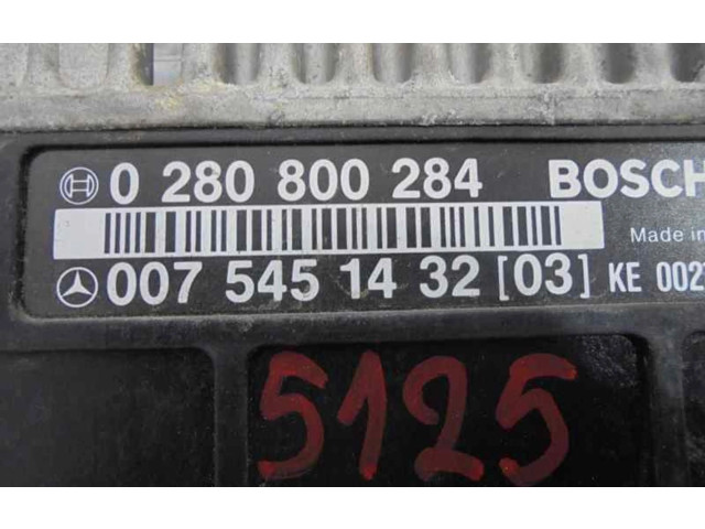 Řídící jednotka 0075451432, 0280800284   Mercedes-Benz E AMG W210 1992