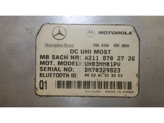 Блок управления A2118702726, A2118702726   Mercedes-Benz ML W164