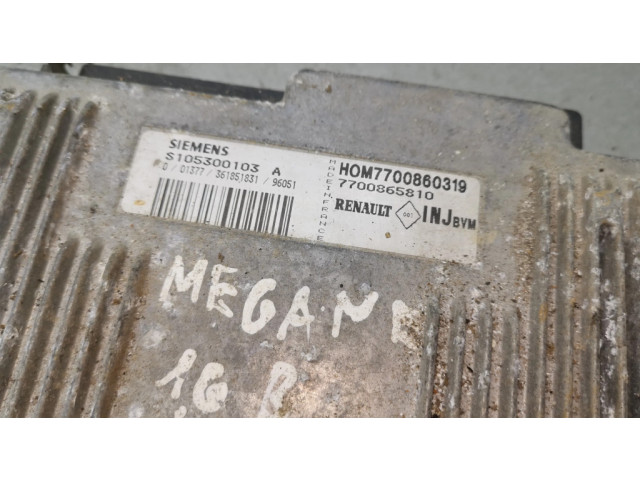 Блок управления двигателя 7700860319   Renault Megane I