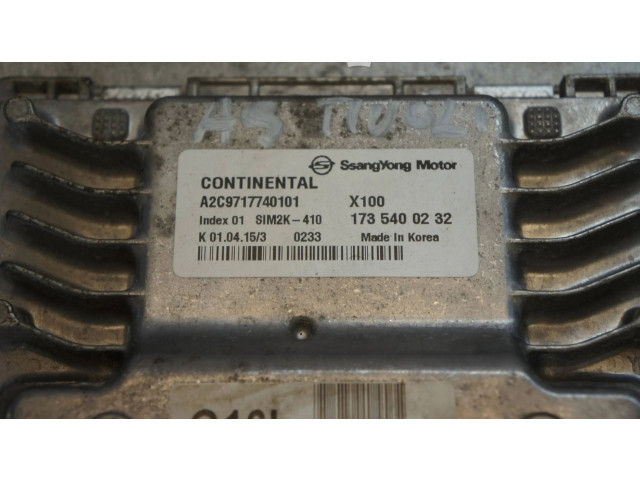 Řídící jednotka 1735400232, A2C9717740101   SsangYong Tivoli 2015