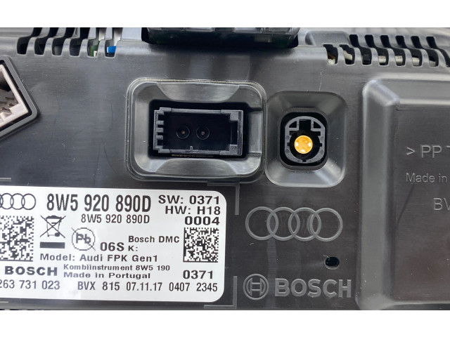 Přístrojová deska  Audi Q5 SQ5 2018 8W5920890D, 0263731023  