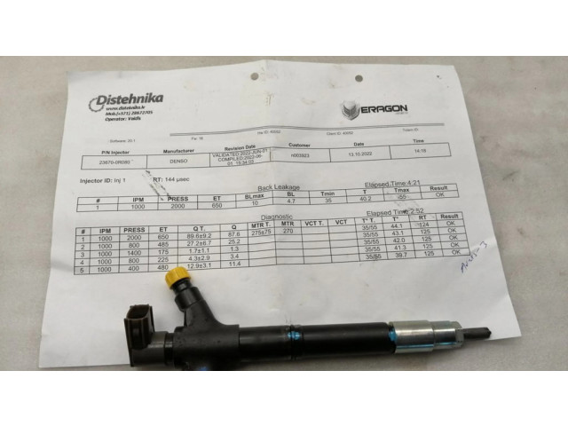 Vstřikovač 2367029135, 236700R080   Toyota Auris 150  pro naftový motor 2.2 2ADFHV 