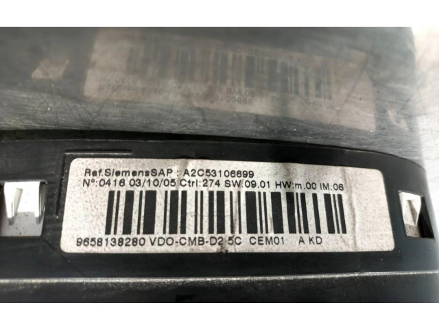 Přístrojová deska  Peugeot 207 CC  9658138280  