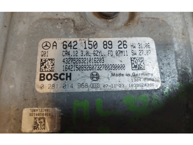 Řídící jednotka 0281014968, A6421508926   Mercedes-Benz ML W164 2008
