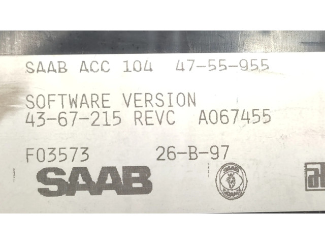 Блок управления климат-контролем 4755955   Saab 9000 CS