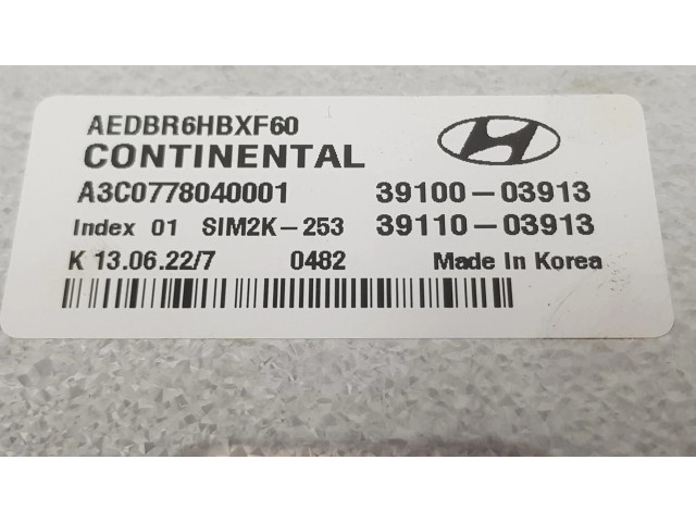 Блок управления двигателя 3910003913   Hyundai Ioniq