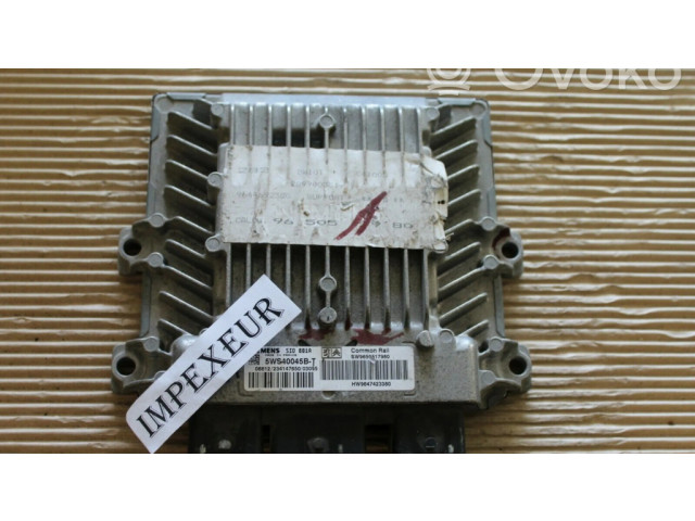 Блок управления двигателя 5WS40045BT, 9647423380   Peugeot 307