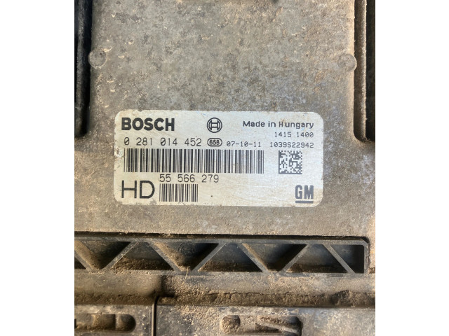 Блок управления двигателя 55566279, 0281014452   Saab 9-3 Ver2