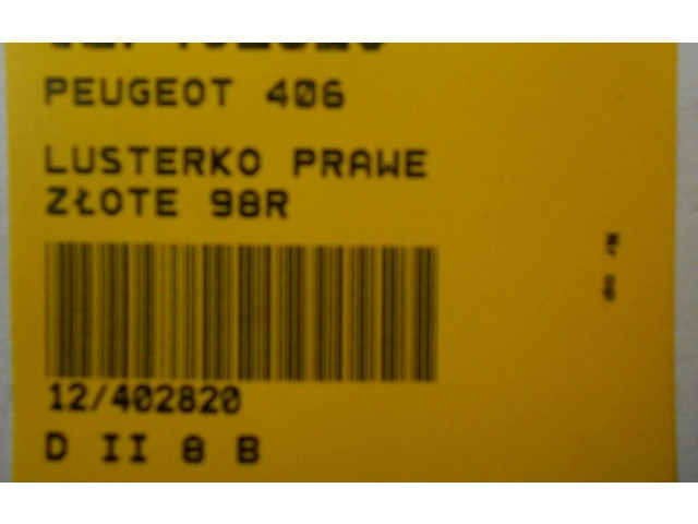 Zpětné zrcátko  Peugeot 406 1997    