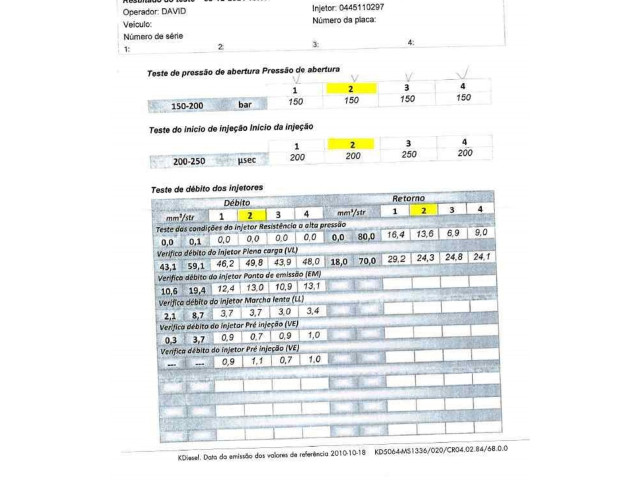 Vstřikovač 1609850780, 0445110297620026   Peugeot 3008 I     