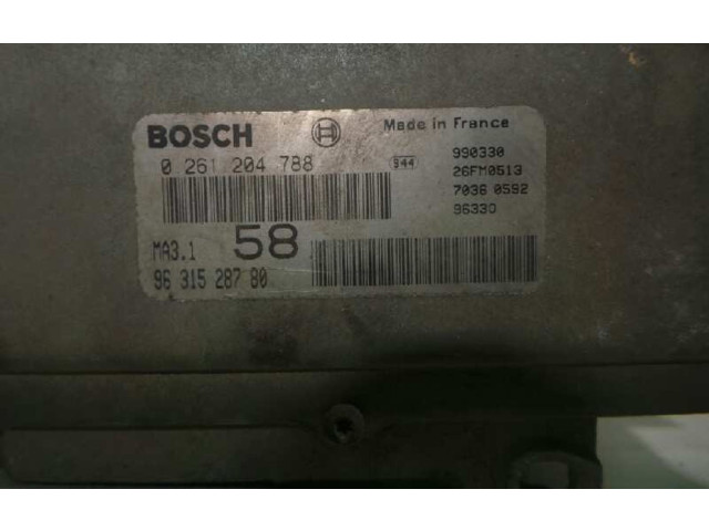 Блок управления BOSCH   Citroen Saxo