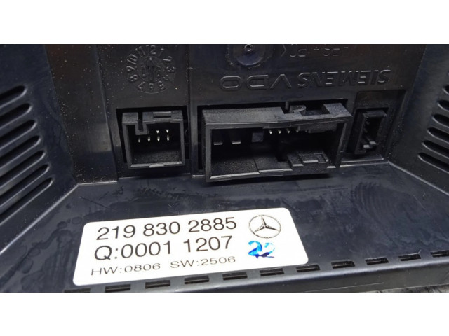 Блок управления климат-контролем A2198302885   Mercedes-Benz CLS C219