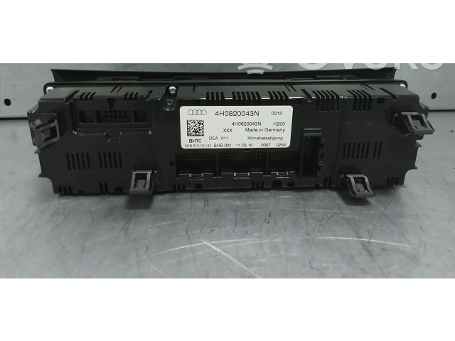 Блок управления климат-контролем 4H0820043N   Audi A8 S8 D4 4H