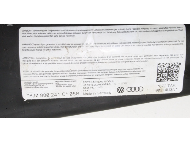 Подушка безопасности в сиденье 8J0880241C   Audi TT TTS Mk2
