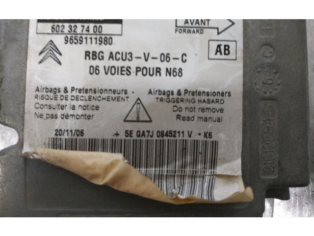 Блок подушек безопасности 9659111980   Citroen Jumpy