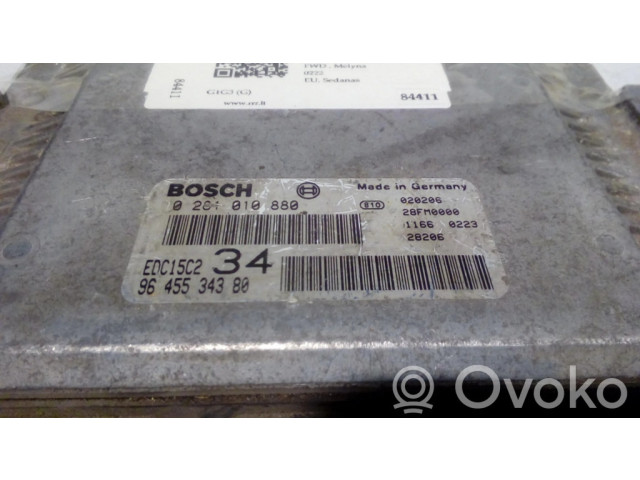 Řídící jednotka 0281010880, 9645534380   Peugeot 607 2001