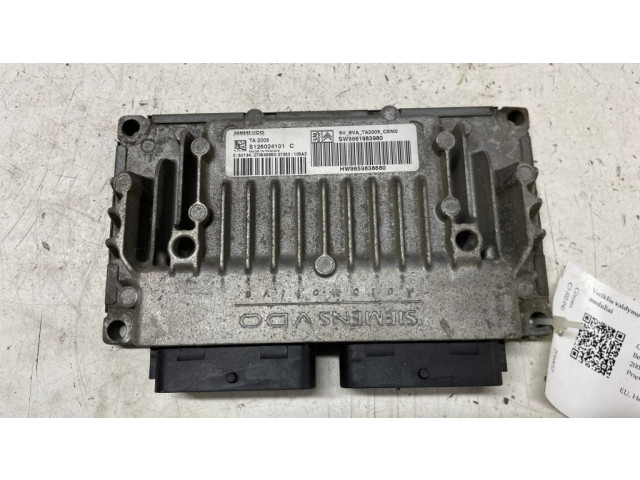 Блок управления двигателя SW9661983980, S126024101C   Citroen C3