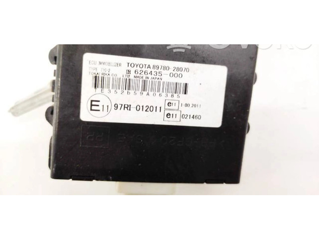 Блок управления иммобилайзера 8978028070, 626435000   Toyota Previa (XR30, XR40) II