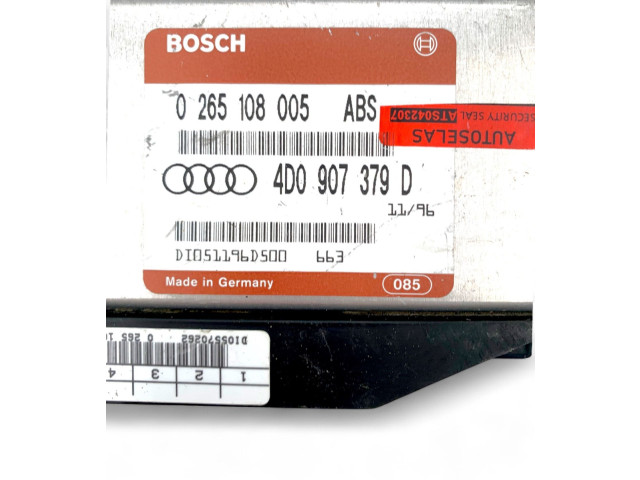 Блок управления АБС 0265108005, 4D0907379D   Audi A6 S6 C4 4A
