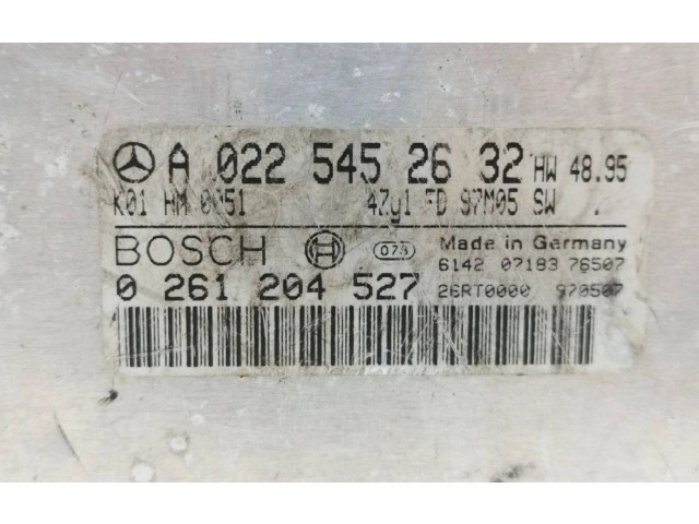 Řídící jednotka A0225452632, 0261204527   Mercedes-Benz CLK A208 C208 1998