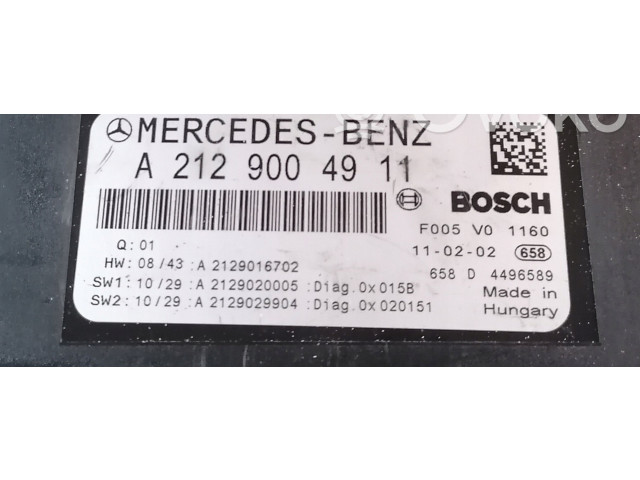 Блок предохранителей A2129004911   Mercedes-Benz E W212    