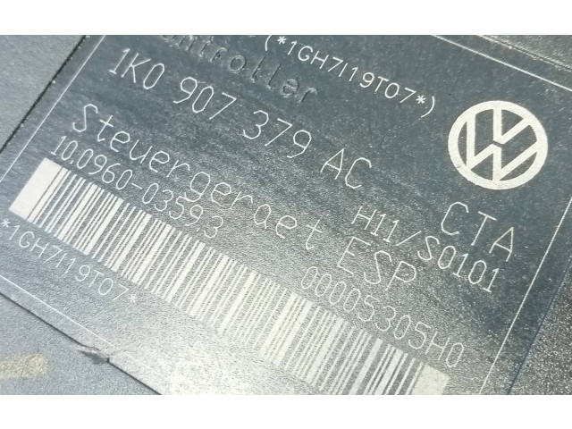 Jednotka ABS 1K0614517AE, 1K0907379AC   Audi A3 S3 8P 2007