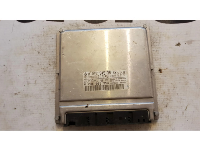 Řídící jednotka A0275453532, 0275453532   Mercedes-Benz A W168 2002
